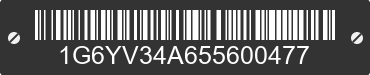2005 CADILLAC XLR 1G6YV34A655600477 VIN decoded