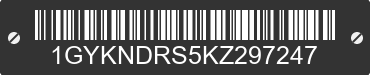 2019 CADILLAC XT5 1GYKNDRS5KZ297247 VIN decoded