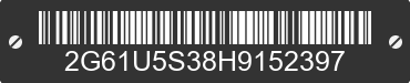 2017 CADILLAC XTS 2G61U5S38H9152397 VIN decoded