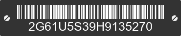 2017 CADILLAC XTS 2G61U5S39H9135270 VIN decoded