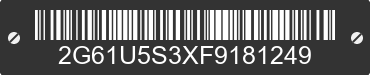2015 CADILLAC XTS 2G61U5S3XF9181249 VIN decoded