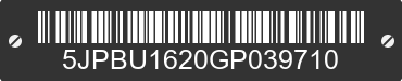 2016 CAM SUPERLINE Cam Superline 5JPBU1620GP039710 VIN decoded