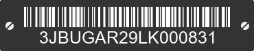 2020 CAN-AM Defender/Traxter 3JBUGAR29LK000831 VIN decoded