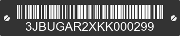 2019 CAN-AM Defender/Traxter 3JBUGAR2XKK000299 VIN decoded
