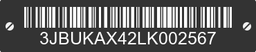 2020 CAN-AM Defender/Traxter 3JBUKAX42LK002567 VIN decoded