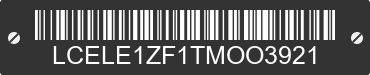 2026 CFMOTO UFORCE LCELE1ZF1TMOO3921 VIN decoded