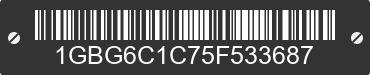 2005 CHEVROLET C6 1GBG6C1C75F533687 VIN decoded
