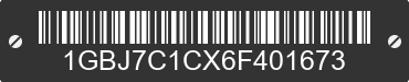 2006 CHEVROLET C7 1GBJ7C1CX6F401673 VIN decoded