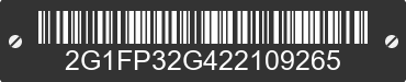 2002 CHEVROLET Camaro 2G1FP32G422109265 VIN decoded