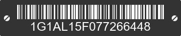 2007 CHEVROLET Cobalt 1G1AL15F077266448 VIN decoded