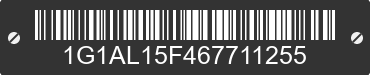 2006 CHEVROLET Cobalt 1G1AL15F467711255 VIN decoded