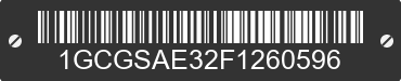 2015 CHEVROLET Colorado 1GCGSAE32F1260596 VIN decoded