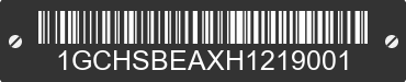 2017 CHEVROLET Colorado 1GCHSBEAXH1219001 VIN decoded