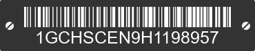 2017 CHEVROLET Colorado 1GCHSCEN9H1198957 VIN decoded