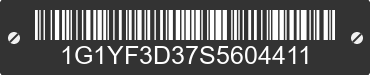 2025 CHEVROLET Corvette 1G1YF3D37S5604411 VIN decoded