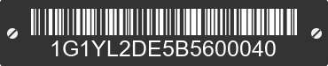2011 CHEVROLET Corvette 1G1YL2DE5B5600040 VIN decoded