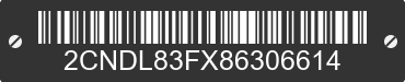 2008 CHEVROLET Equinox 2CNDL83FX86306614 VIN decoded