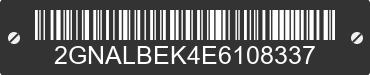 2014 CHEVROLET Equinox 2GNALBEK4E6108337 VIN decoded
