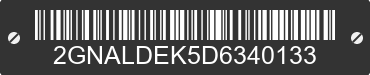 2013 CHEVROLET Equinox 2GNALDEK5D6340133 VIN decoded