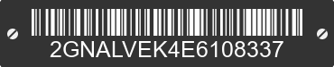2014 CHEVROLET Equinox 2GNALVEK4E6108337 VIN decoded