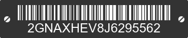2018 CHEVROLET Equinox 2GNAXHEV8J6295562 VIN decoded