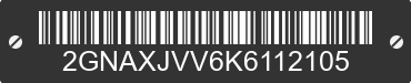 2019 CHEVROLET Equinox 2GNAXJVV6K6112105 VIN decoded