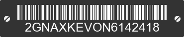 2022 CHEVROLET Equinox 2GNAXKEVON6142418 VIN decoded
