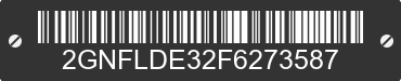 2015 CHEVROLET Equinox 2GNFLDE32F6273587 VIN decoded