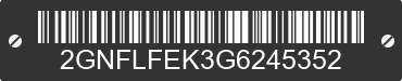 2016 CHEVROLET Equinox 2GNFLFEK3G6245352 VIN decoded