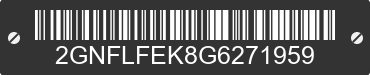 2016 CHEVROLET Equinox 2GNFLFEK8G6271959 VIN decoded