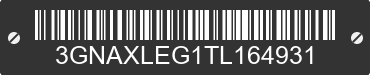 2026 CHEVROLET Equinox 3GNAXLEG1TL164931 VIN decoded