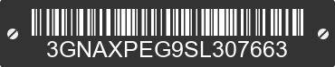 2025 CHEVROLET Equinox 3GNAXPEG9SL307663 VIN decoded