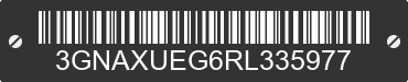 2024 CHEVROLET Equinox 3GNAXUEG6RL335977 VIN decoded