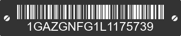 2020 CHEVROLET Express 1GAZGNFG1L1175739 VIN decoded