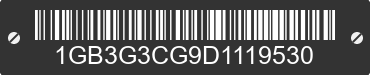 2013 CHEVROLET Express 1GB3G3CG9D1119530 VIN decoded