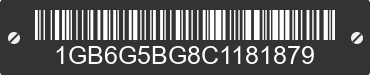 2012 CHEVROLET Express 1GB6G5BG8C1181879 VIN decoded