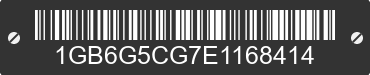 2014 CHEVROLET Express 1GB6G5CG7E1168414 VIN decoded
