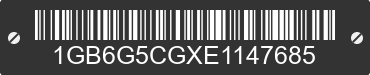 2014 CHEVROLET Express 1GB6G5CGXE1147685 VIN decoded