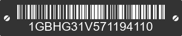 2007 CHEVROLET Express 1GBHG31V571194110 VIN decoded