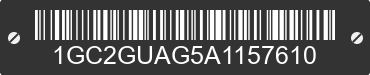 2010 CHEVROLET Express 1GC2GUAG5A1157610 VIN decoded