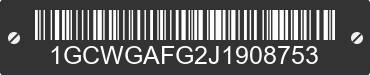 2018 CHEVROLET Express 1GCWGAFG2J1908753 VIN decoded