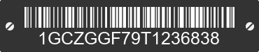 2026 CHEVROLET Express 1GCZGGF79T1236838 VIN decoded