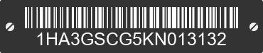 2019 CHEVROLET Express 1HA3GSCG5KN013132 VIN decoded