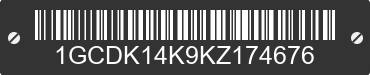 1989 CHEVROLET GMT-400 1GCDK14K9KZ174676 VIN decoded