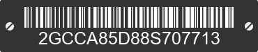 2008 CHEVROLET HHR 2GCCA85D88S707713 VIN decoded