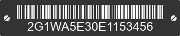 2014 CHEVROLET Impala Limited 2G1WA5E30E1153456 VIN decoded