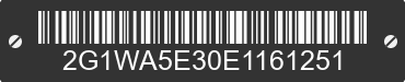 2014 CHEVROLET Impala Limited 2G1WA5E30E1161251 VIN decoded