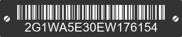 2014 CHEVROLET Impala Limited 2G1WA5E30EW176154 VIN decoded