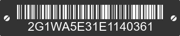 2014 CHEVROLET Impala Limited 2G1WA5E31E1140361 VIN decoded