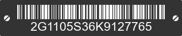 2019 CHEVROLET Impala 2G1105S36K9127765 VIN decoded